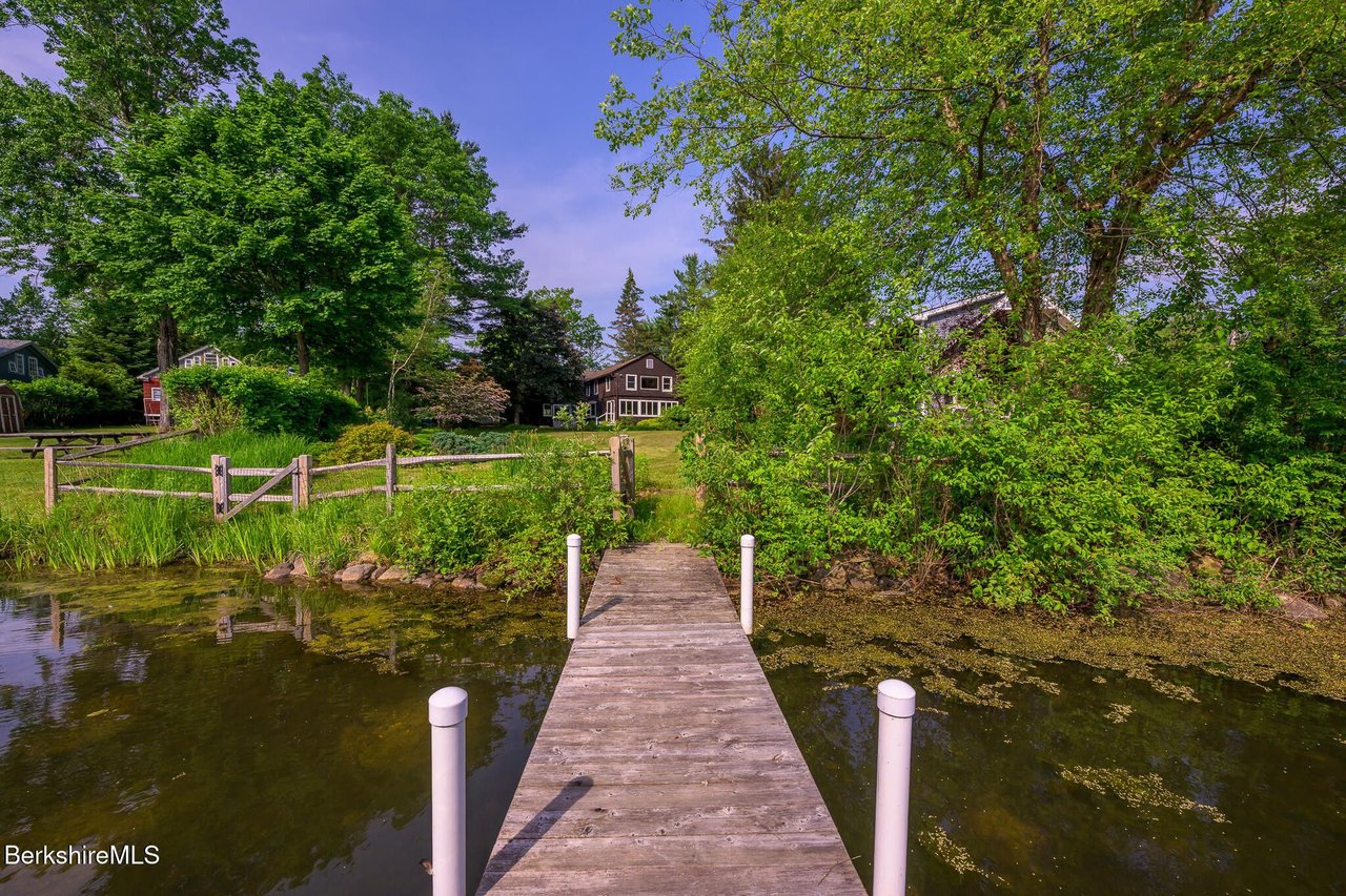 dock view of 144 shore rd, richmond