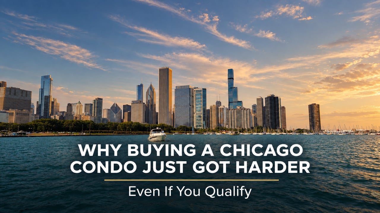 Older Chicago lakefront condo buildings along Lake Shore Drive