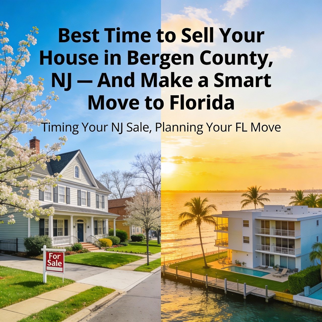 Best Time to Sell Your House in Bergen County, NJ — And Make a Smart Move to Florida