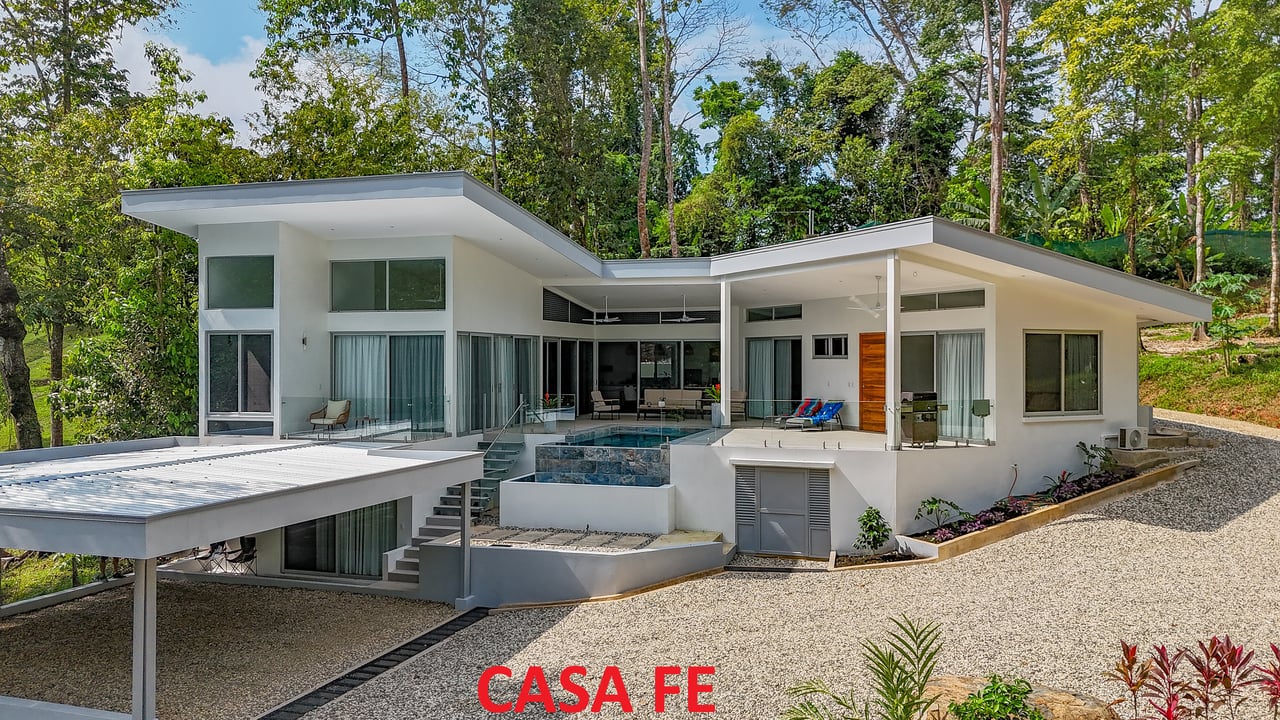 A Huge Rainforest, River & Waterfall Property With TWO Mountain & Jungle-View Luxury Homes on a Massive 4.93 Acre Lot – PLUS an Additional Plantel ready for Development