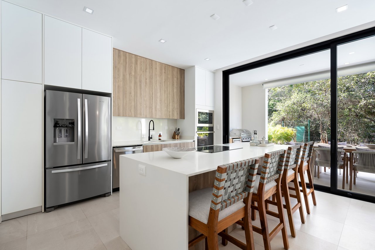 Villa Tropical Dawn | 4-Bedroom Modern Oasis in Bosques de Pinilla with Forest Views & Resort-Style Amenities