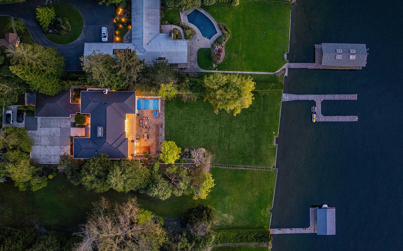 Timeless West-Facing Waterfront Estate on Treasured Hunts Point