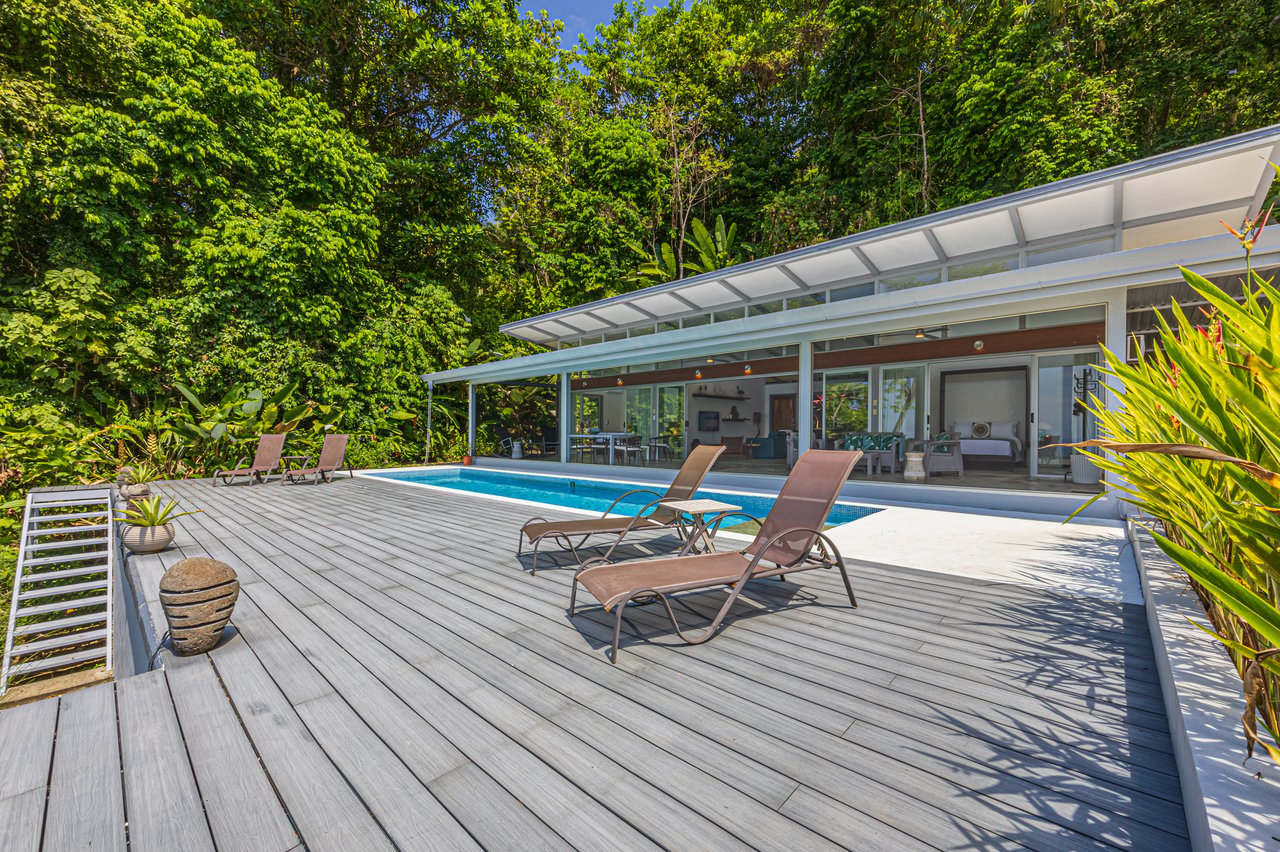 Uvita Ocean and Whale Tail View Modern Home on 3.64 Acres in Exclusive Enclave