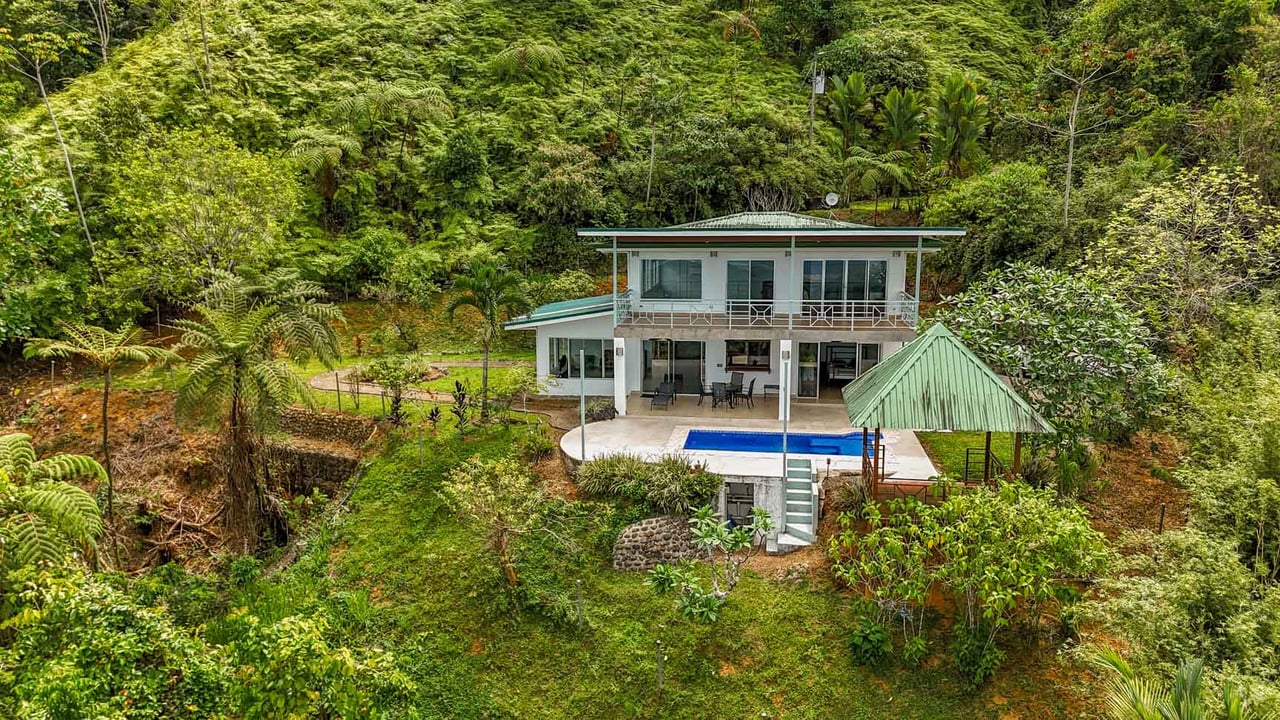 3-Bed Ocean View Home Near Ojochal, Costa Rica | 2.75 Acre Jungle Property