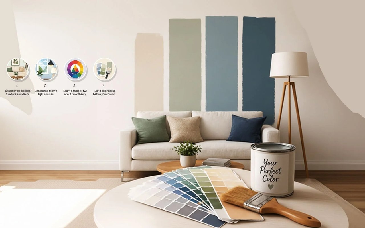 A Simple Guide To Choosing The Ideal Paint Color For Your Space