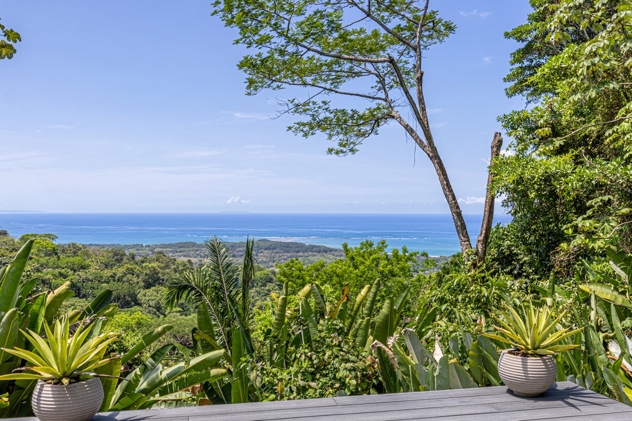 Uvita Ocean and Whale Tail View Modern Home on 3.64 Acres in Exclusive Enclave