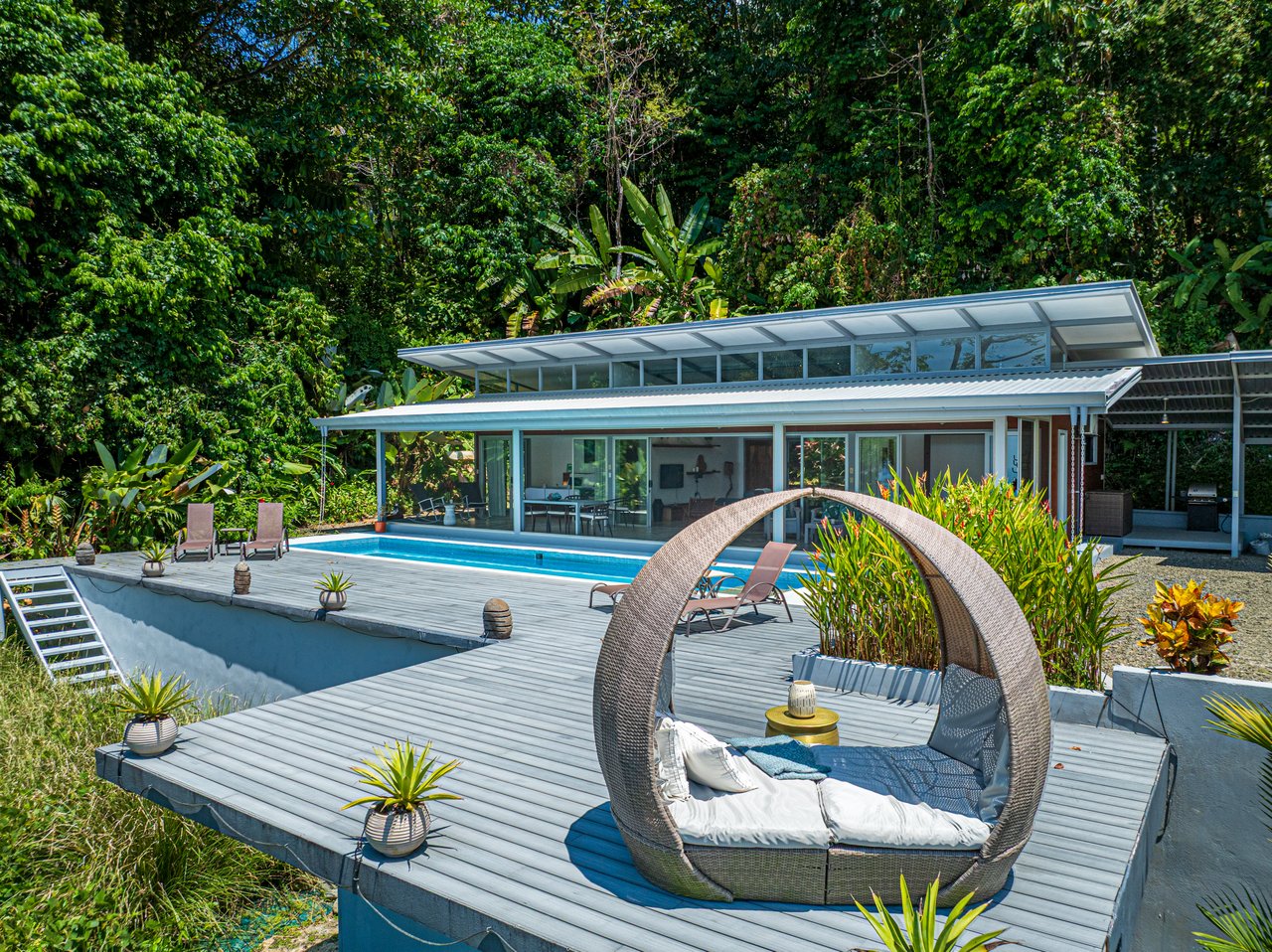 Uvita Ocean and Whale Tail View Modern Home on 3.64 Acres in Exclusive Enclave
