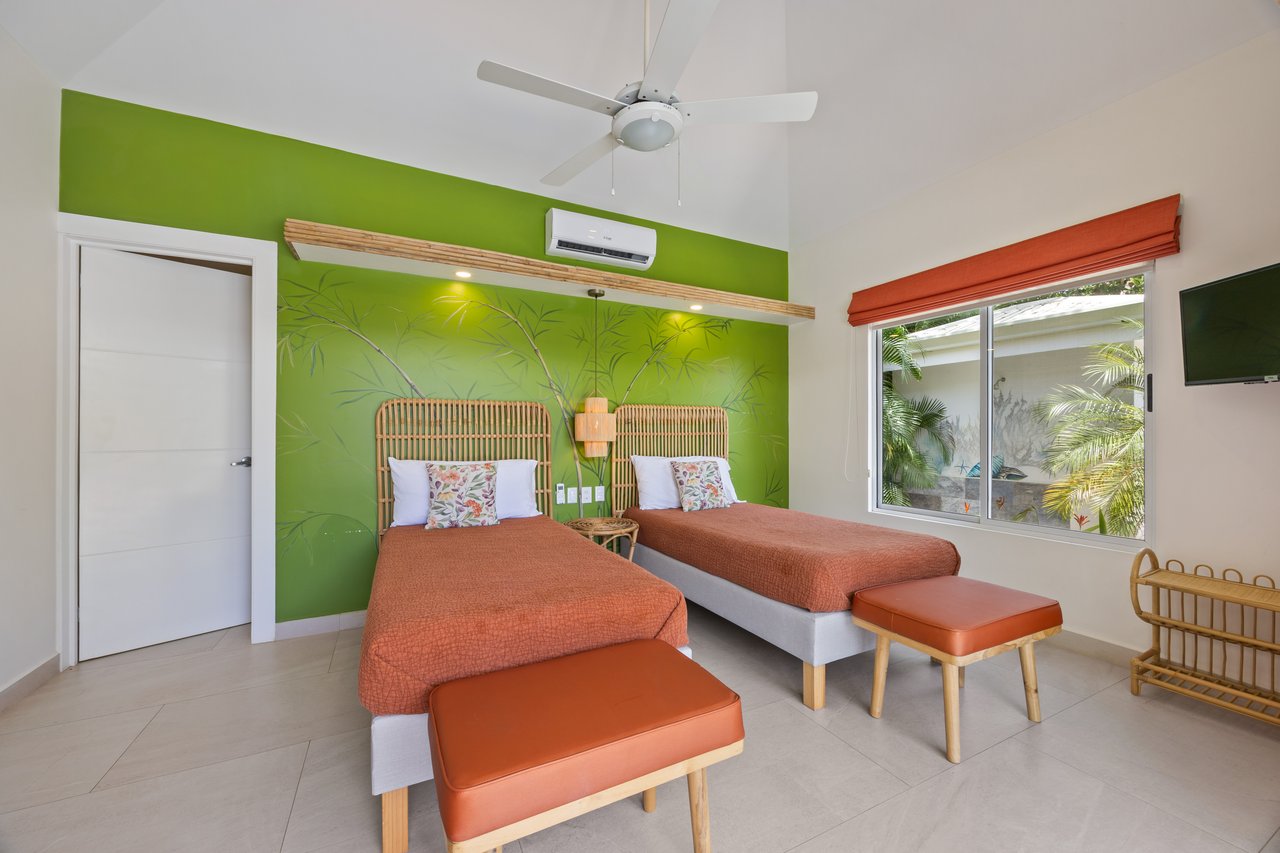 Casa Karibe | Vibrant 5-Bedroom Caribbean-Inspired Villa with Pool in Gated Tamarindo Community