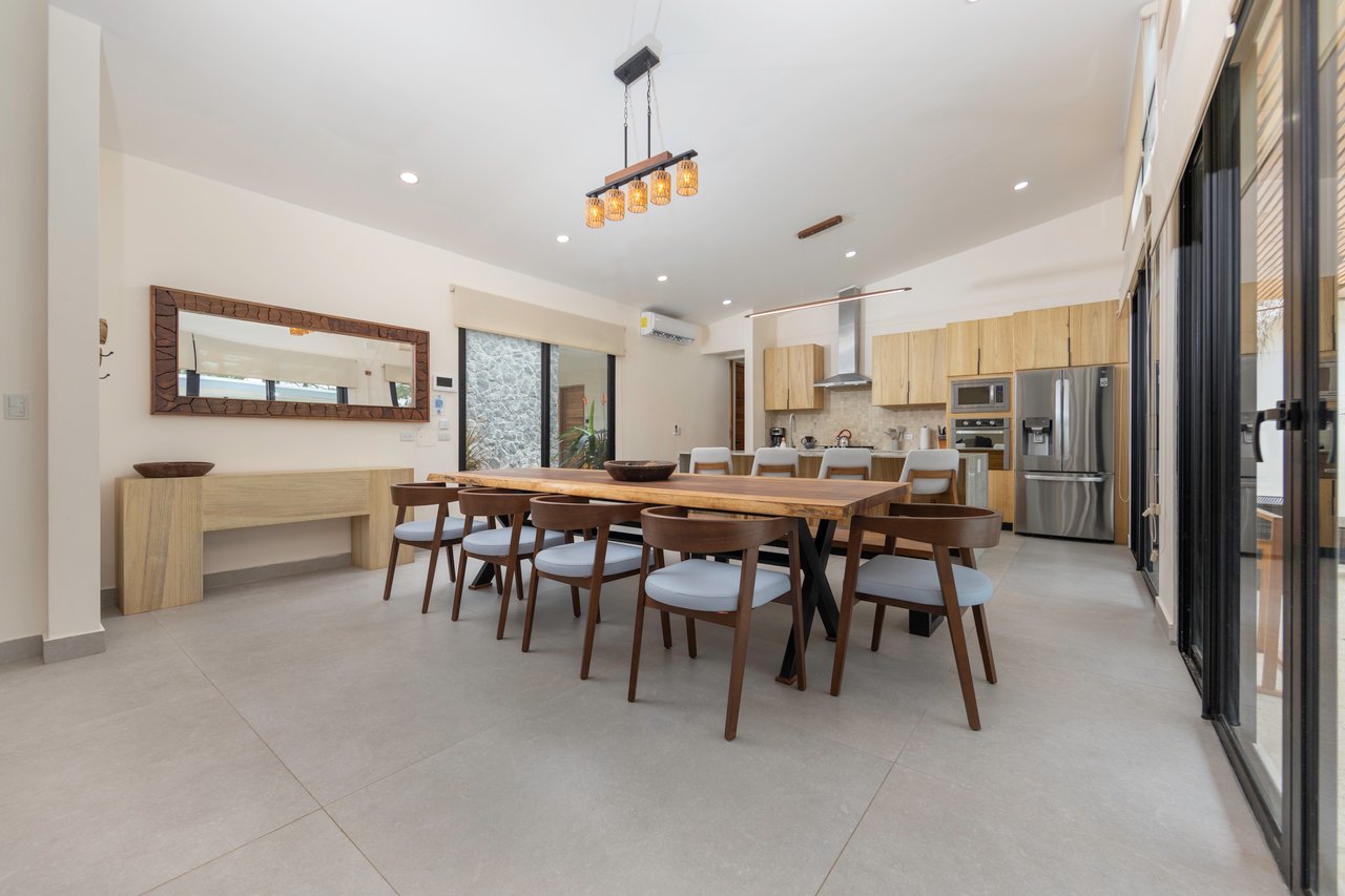 Casa Guacamaya Roja Lot B20 | Elegant 4-Bedroom Home with Pool & Outdoor Kitchen, Steps from Playa Grande Beach, Costa Rica