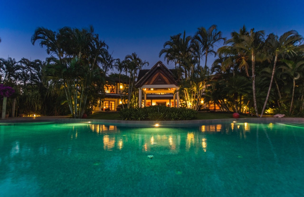 Large Farm With Balinese Style Mansion