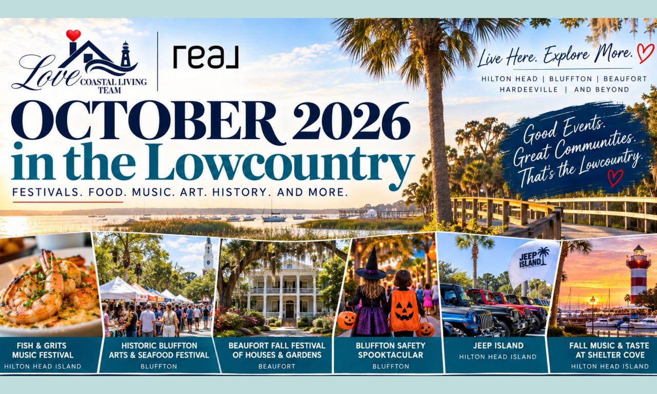 Things to Do in the Lowcountry This October 2026: Hilton Head, Bluffton, Beaufort & Beyond