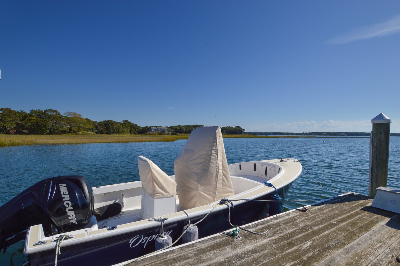 Oyster Harbors Waterfront With Deep-Water Dock and Pool