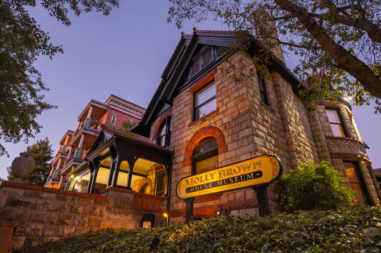 Exterior view of the Molly Brown House Museum in Denver, a popular stop during Denver museum free days in May