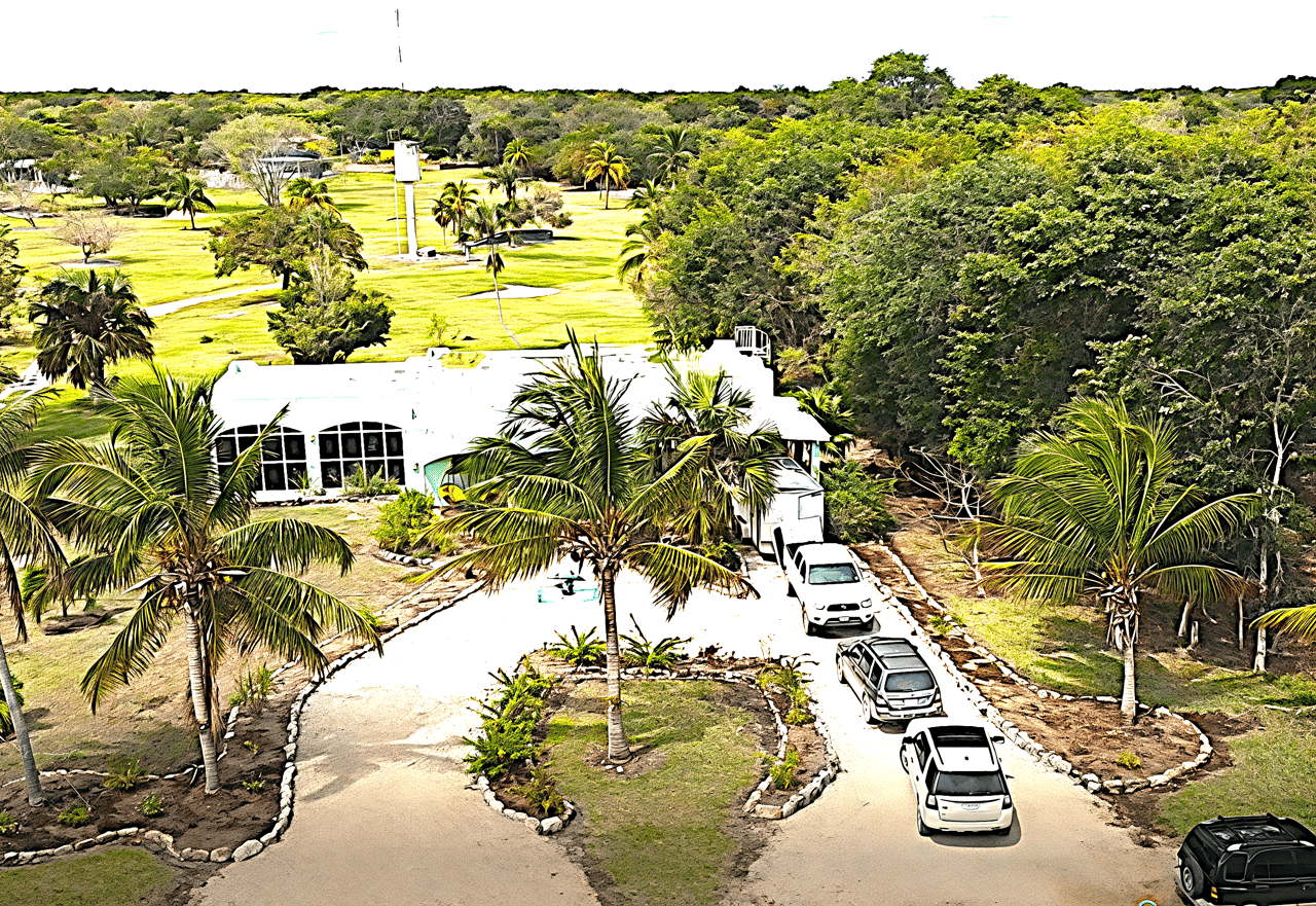 Waterview Villa steps away from 9 hole golf course and the Caribbean Sea