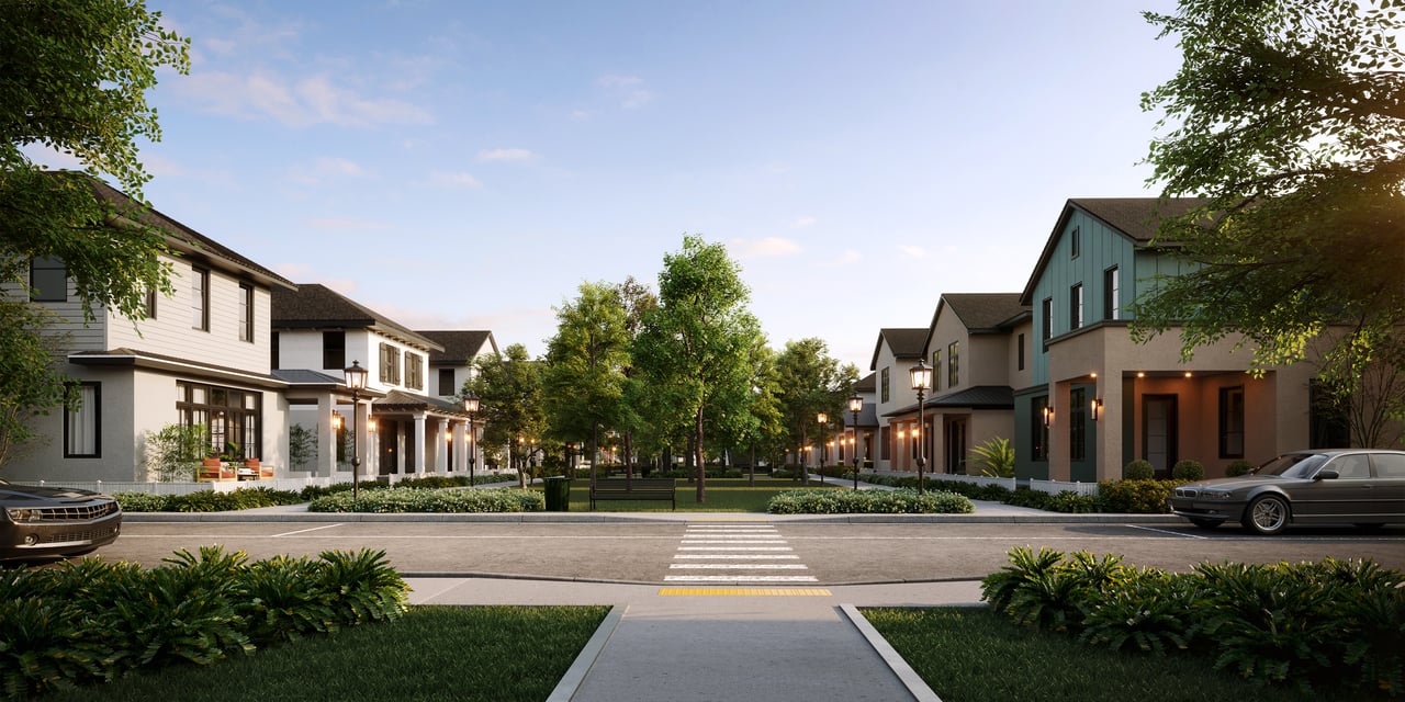 Inside Lakeview Village Estates In Winter Garden