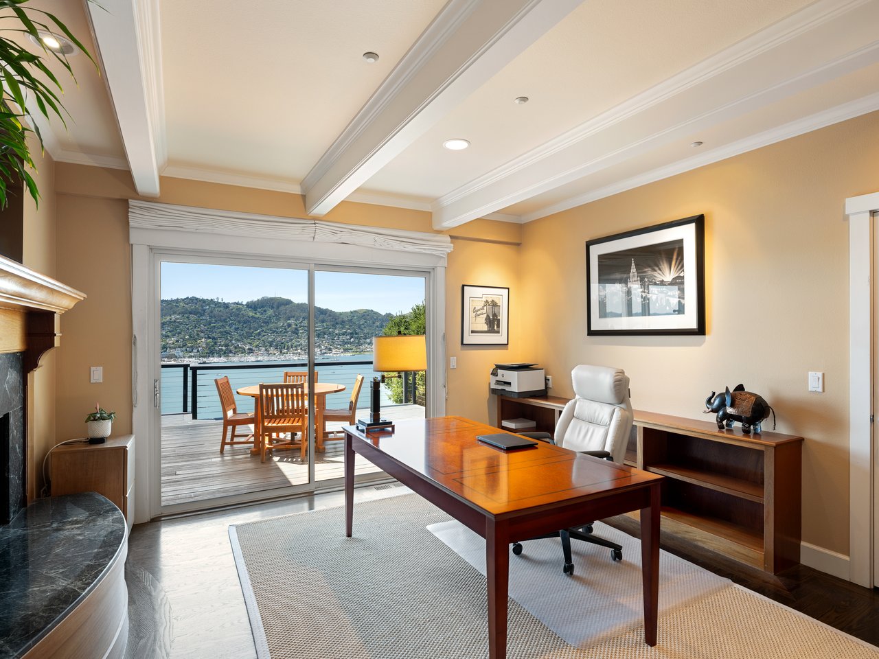 Exceptional Setting with views spanning San Francisco, the Golden Gate Bridge, Sausalito, and across the bay