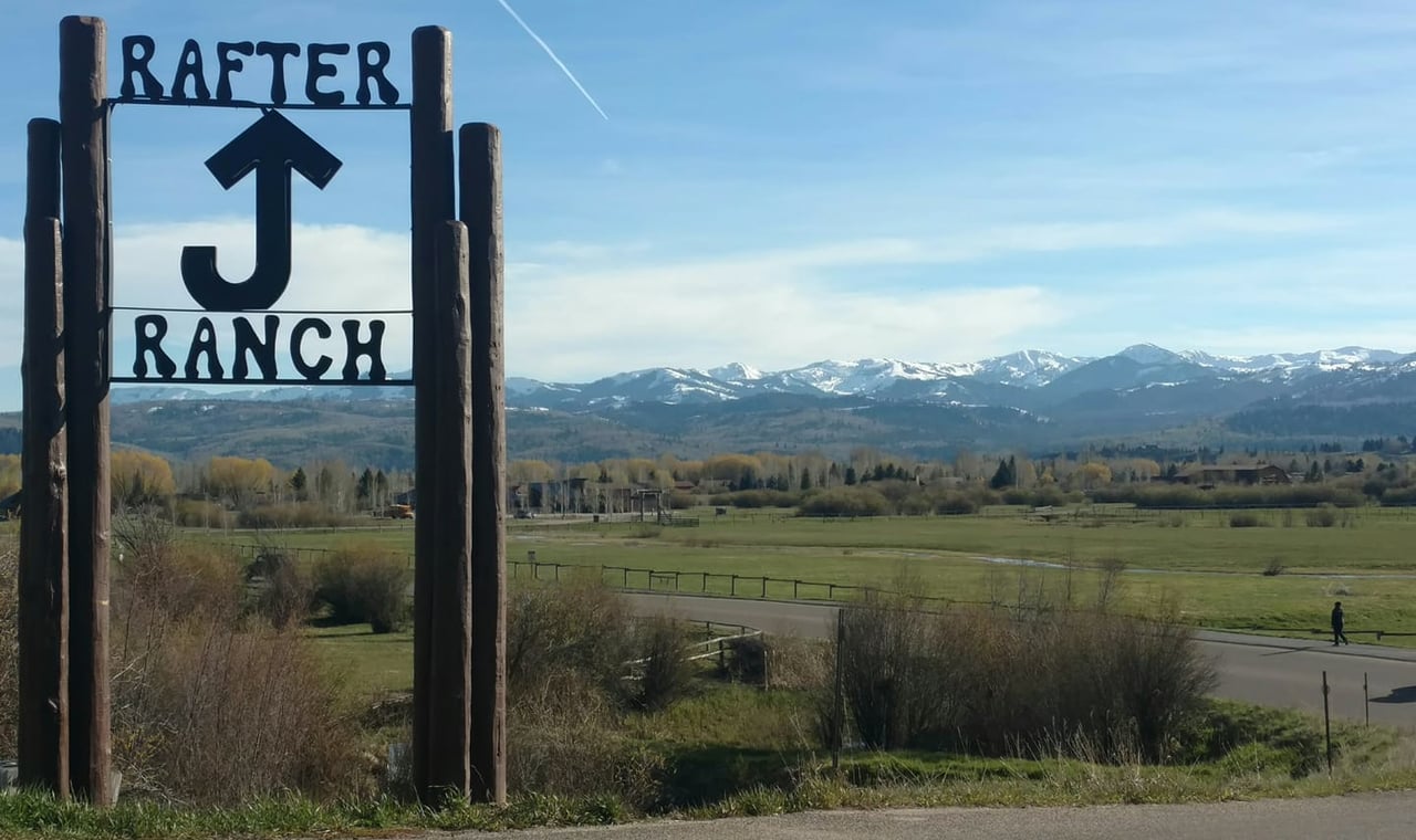 A beautiful home in the Rafter J community of Jackson Hole, WY, with stunning mountain views, open spaces, and a peaceful neighborhood setting.