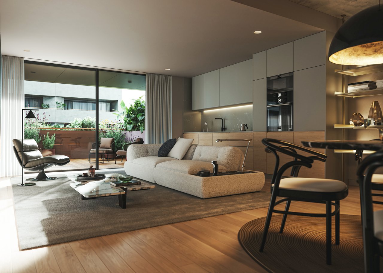 Stylish Two-Bedroom Home with Private Terrace and Garage in Porto