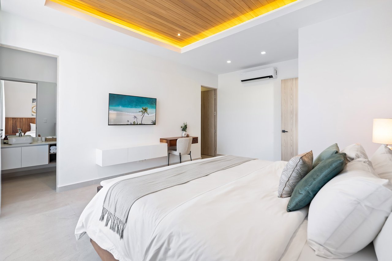 Villa Tropical Dawn | 4-Bedroom Modern Oasis in Bosques de Pinilla with Forest Views & Resort-Style Amenities