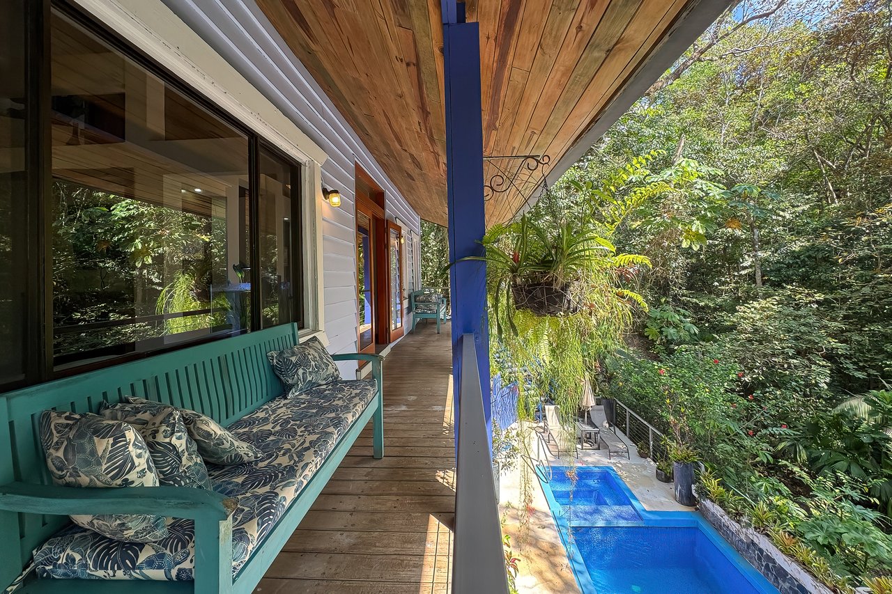Casa Hermanas: Jungle Retreat with Pool, Guest Studio & Income Potential for Sale in Manuel Antonio