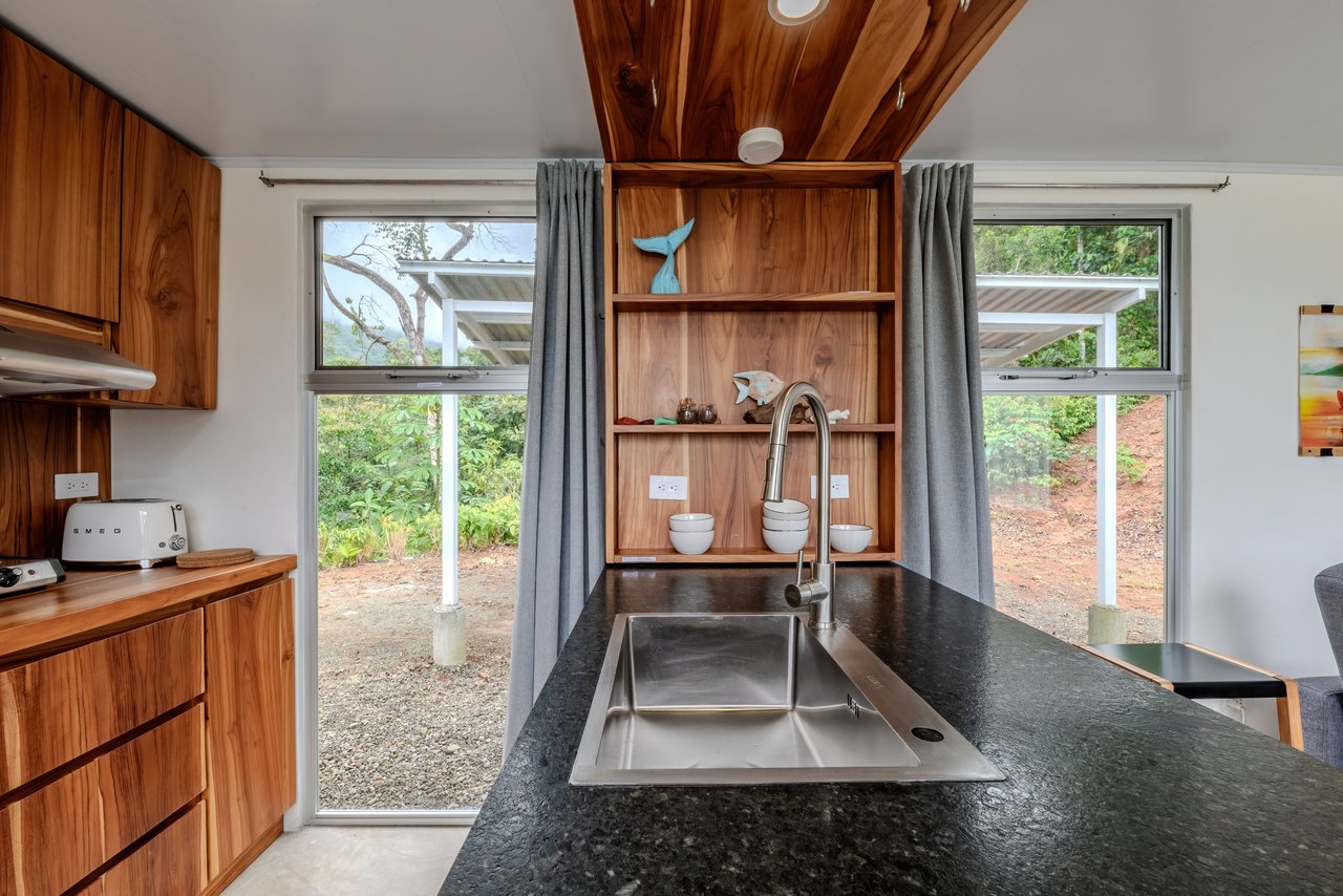Ocean View Home in Portasol, 2 Bed, 1 Bath, Pool, Private Waterfall & Extra Building Site