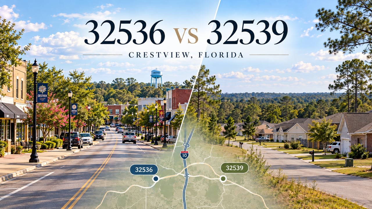 32536 vs 32539 in Crestview, Florida