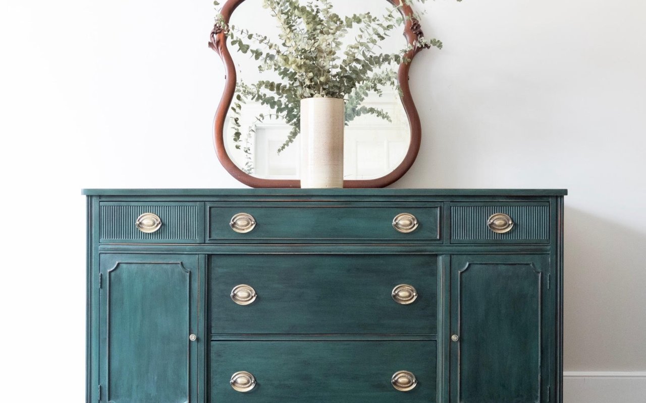 Before & After: Green Spruce Dresser