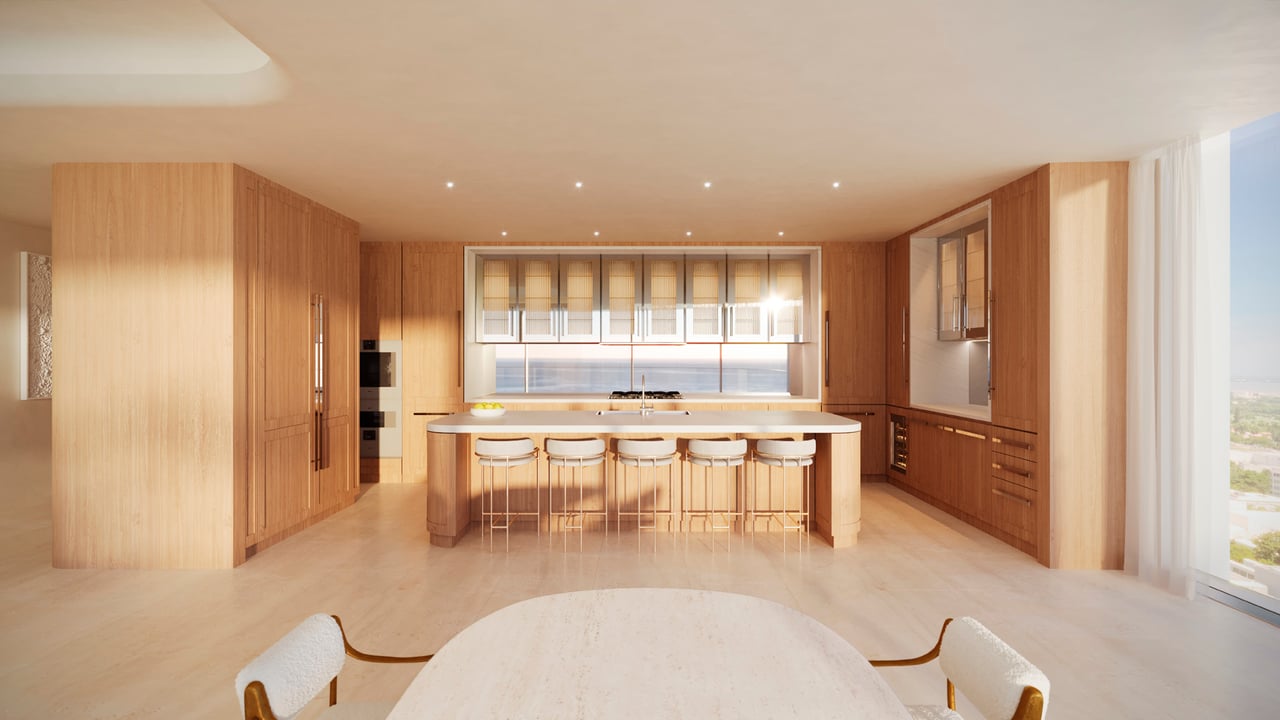 The Shore Club Private Collection interior kitchen and dining area 