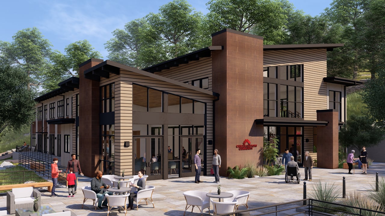 new-cancer-support-center-front-view-artist-rendering
