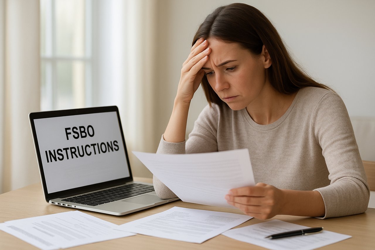 Homeowner attempting to sell their home without a real estate agent.