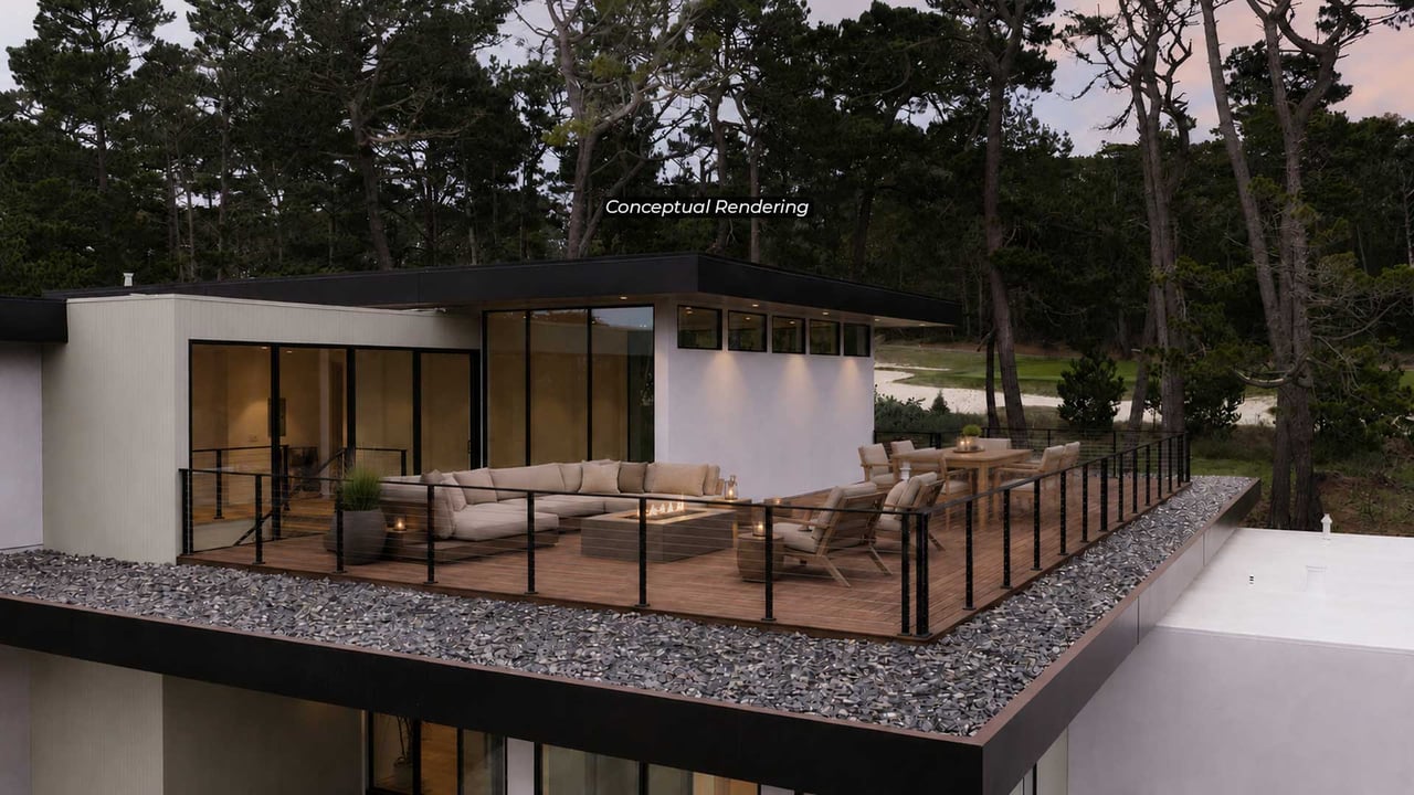 Contemporary Estate Along Poppy Hills Golf Course