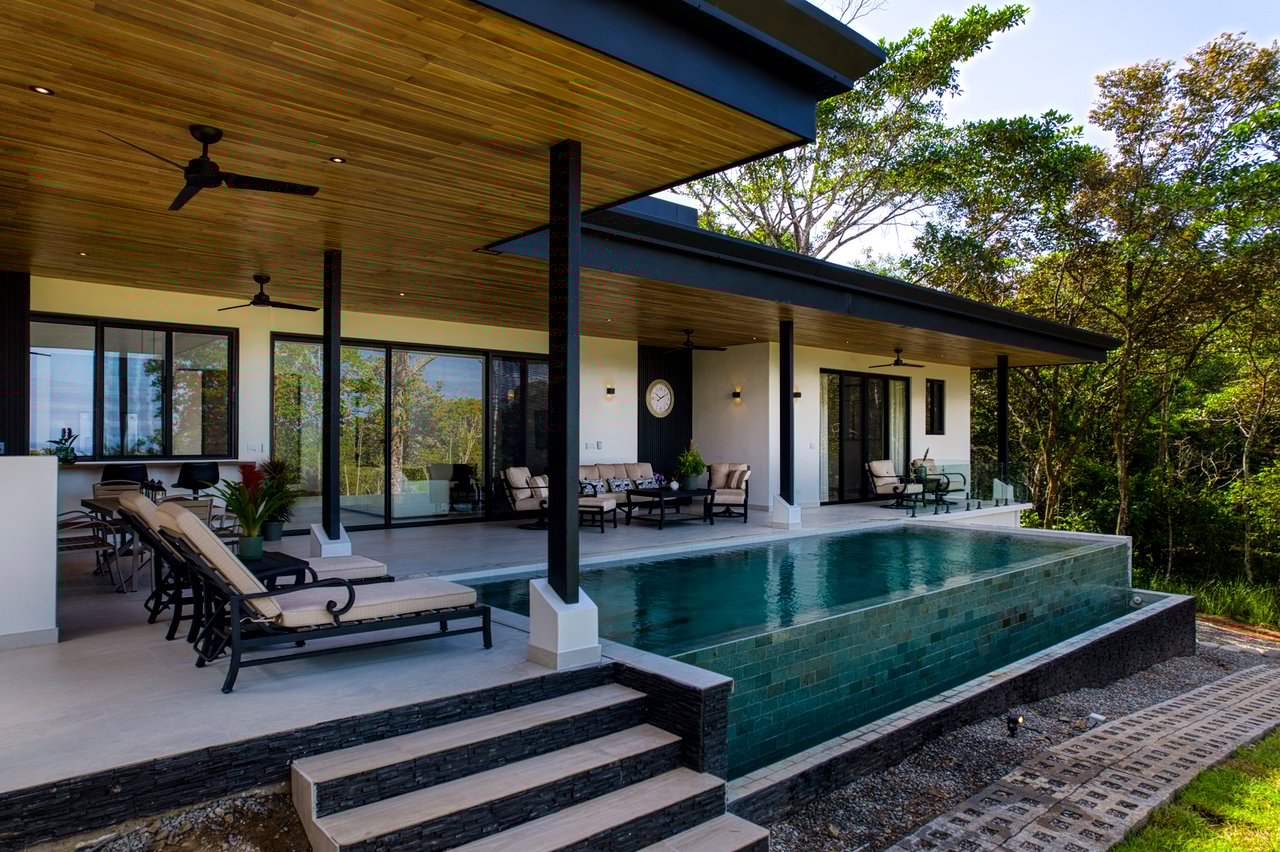 One-Story Oceanview Villa in Gated Uvita Community