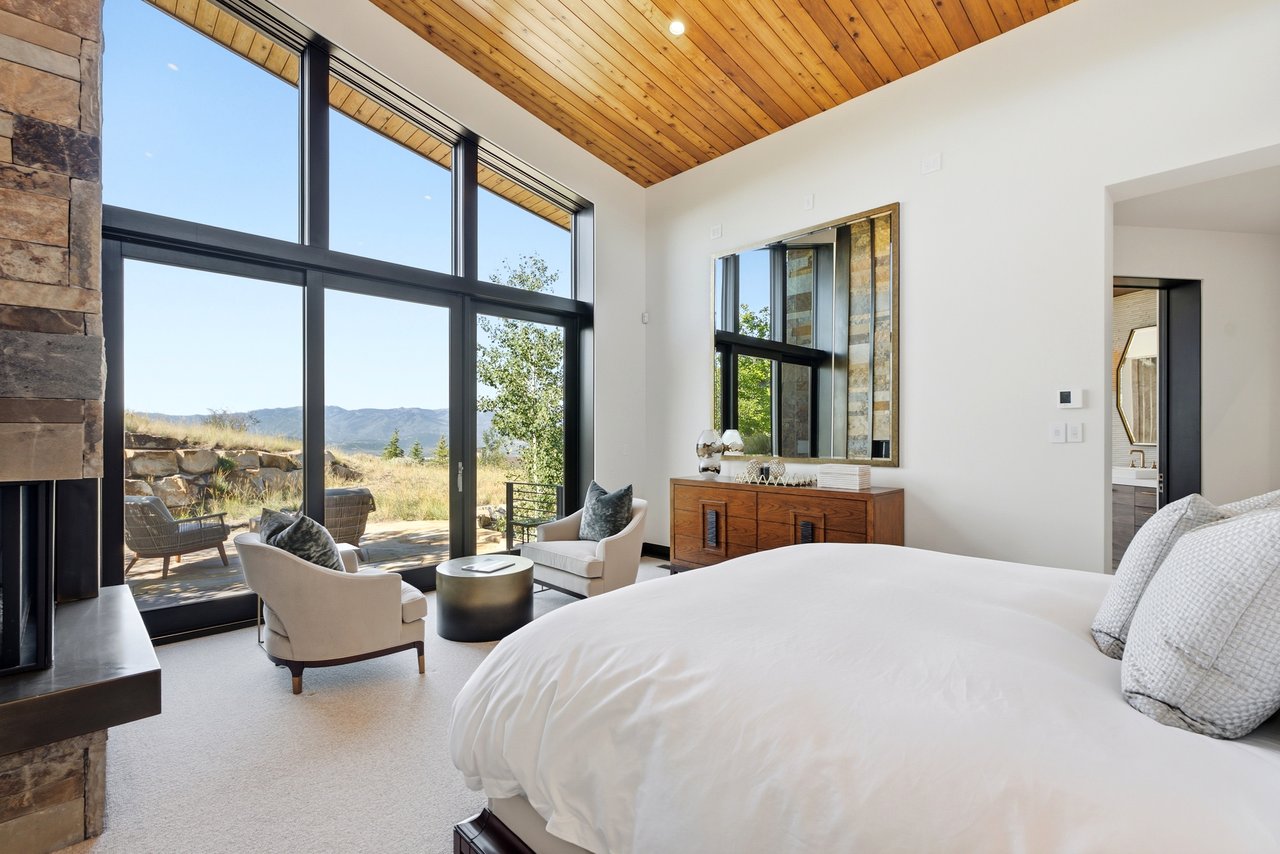 Top-of-Promontory Architectural Estate — Furnished & Turnkey - Front-Row Mountain Views