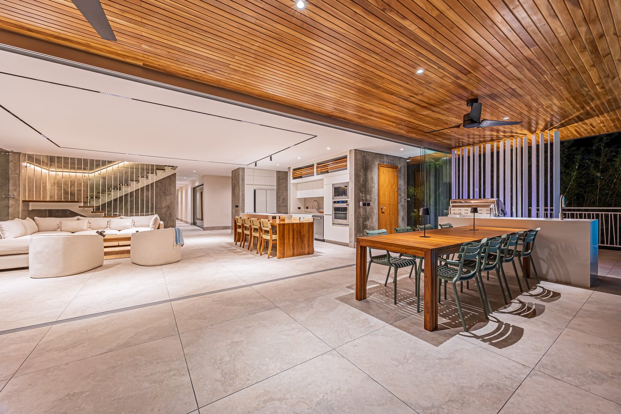 New contemporary tropical villa boasts with a movie theater and views of the iconic whale’s tail