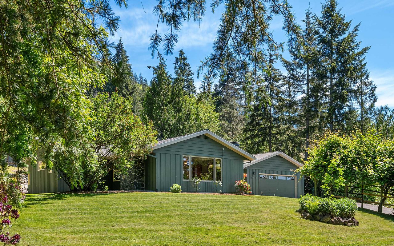 Light-Filled, Single-Level Living on a Shy Acre in a Private, Majestic Tiger Mountain Setting