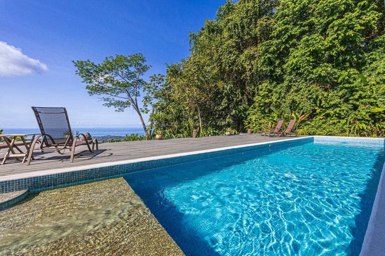 Uvita Ocean and Whale Tail View Modern Home on 3.64 Acres in Exclusive Enclave