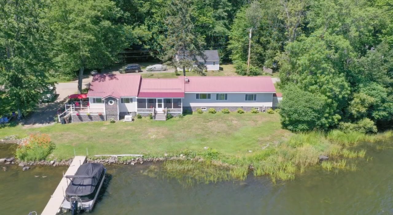  Sebasticook Lake Year Round Home with Guest Cottage on Town Maintained Paved Road