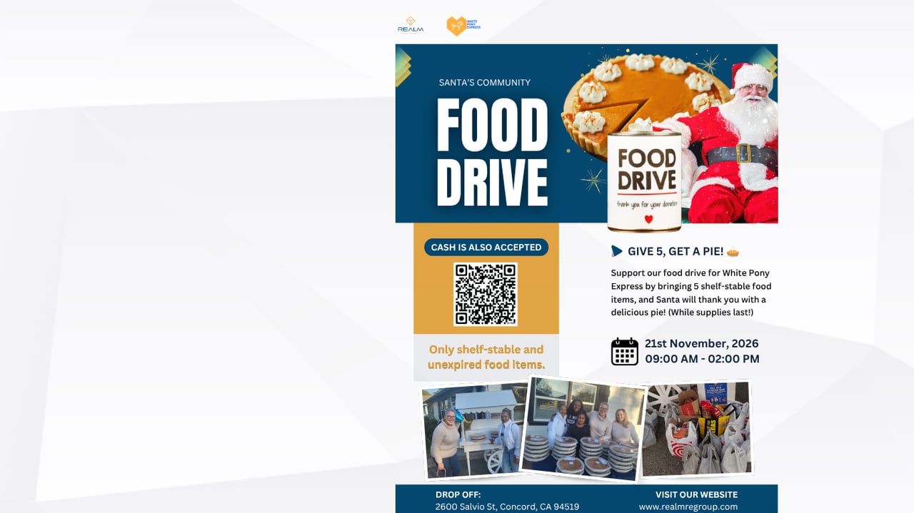 Food Drive & Santa's Pie Giveaway