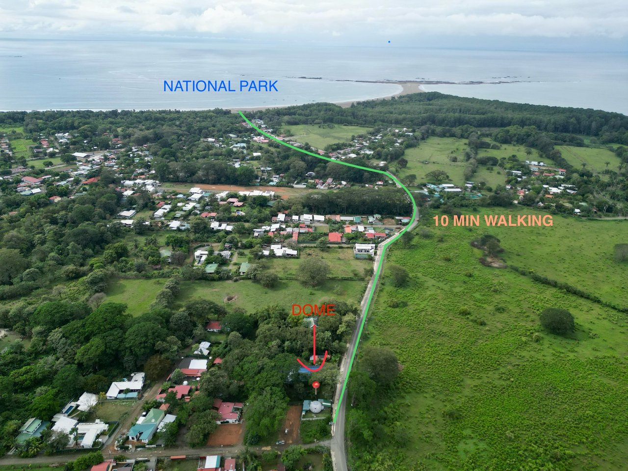 0.07 Acres – Unique 2 Bedroom Dome With Pool Walking Distance To The Beach!!!