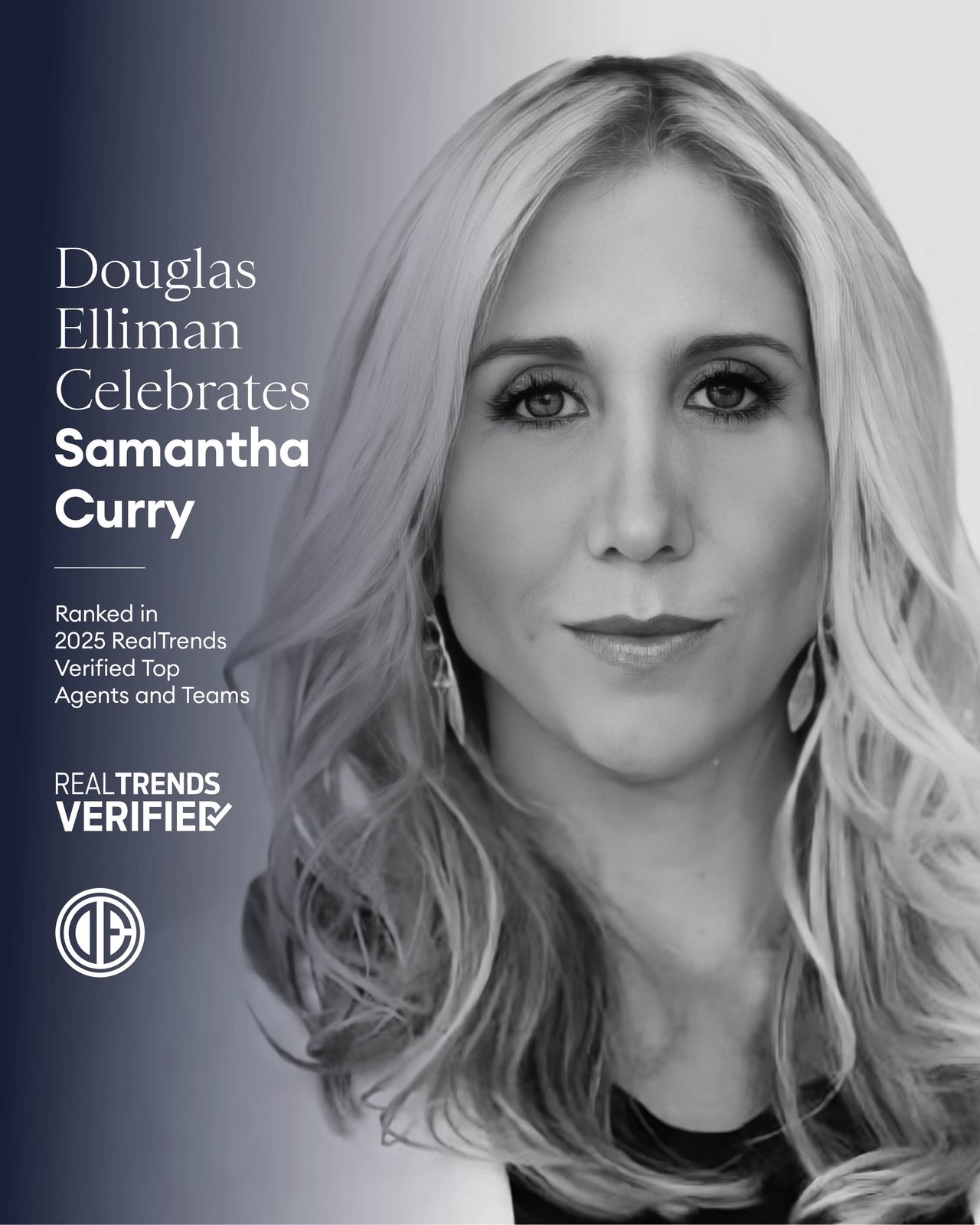 Real Trends Verified Award Ranking Samantha Curry as a Top Agent in Palm Beach