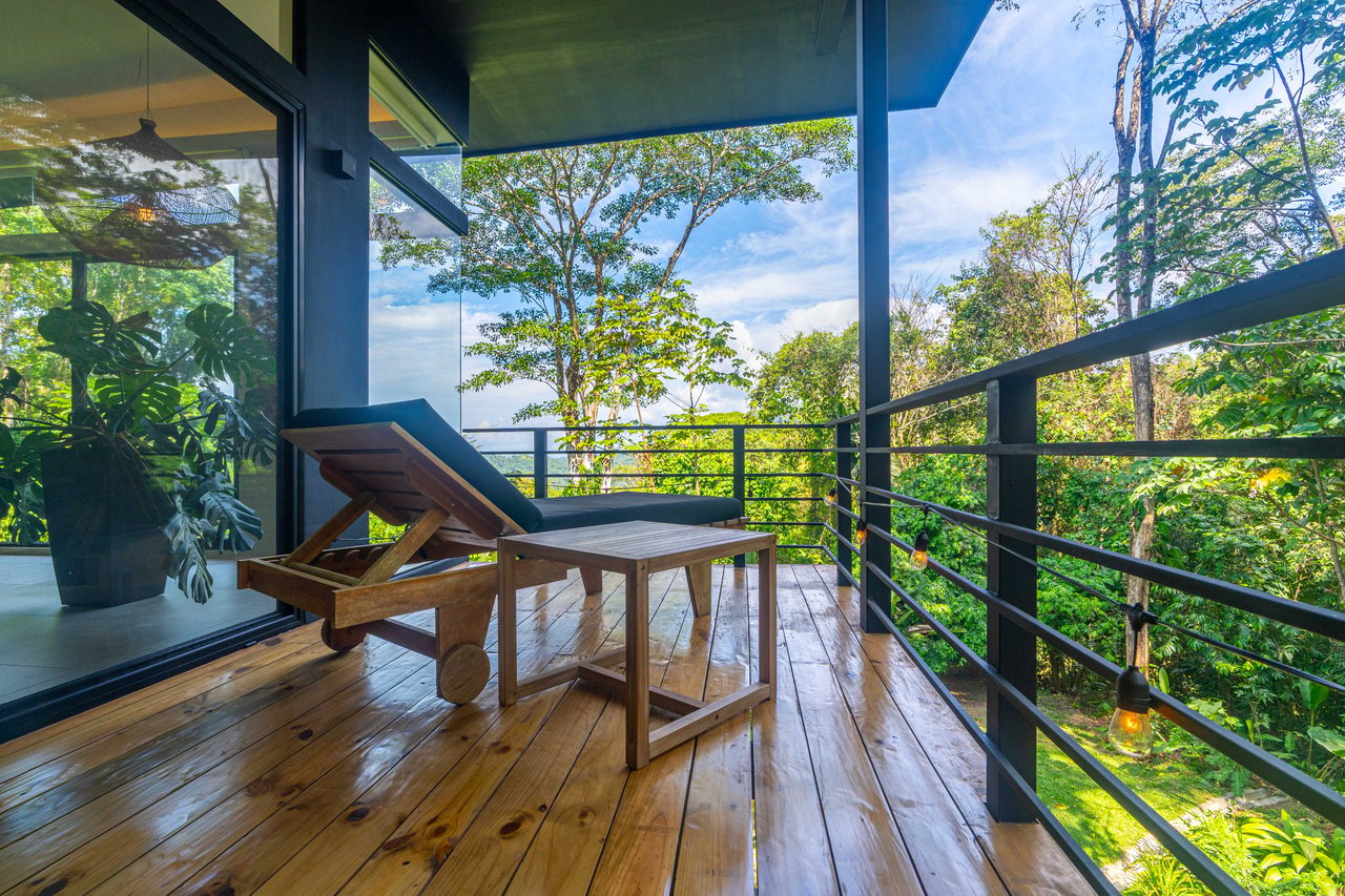 Escaleras Modern Elegance with Ocean Window Views and Jungle Tranquility, Dominical Costa Rica