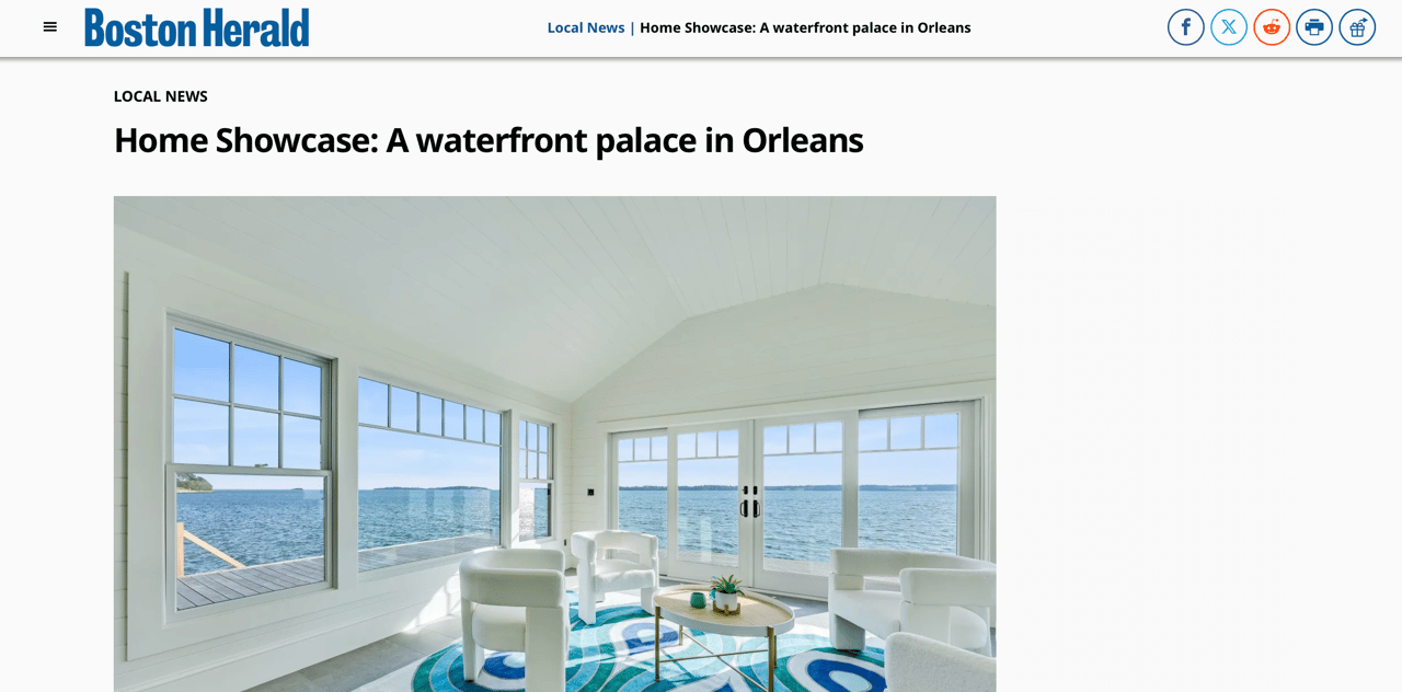 Home Showcase: A waterfront palace in Orleans