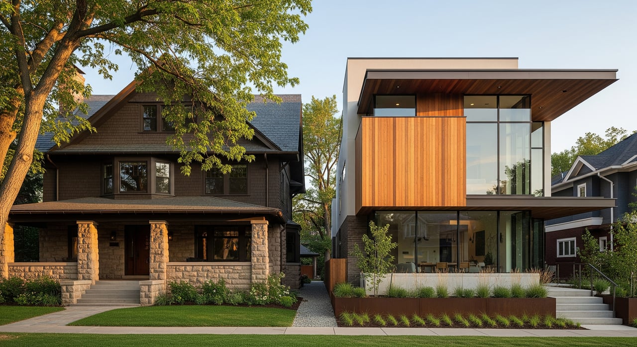 Historic vs. Modern Homes in Newlands