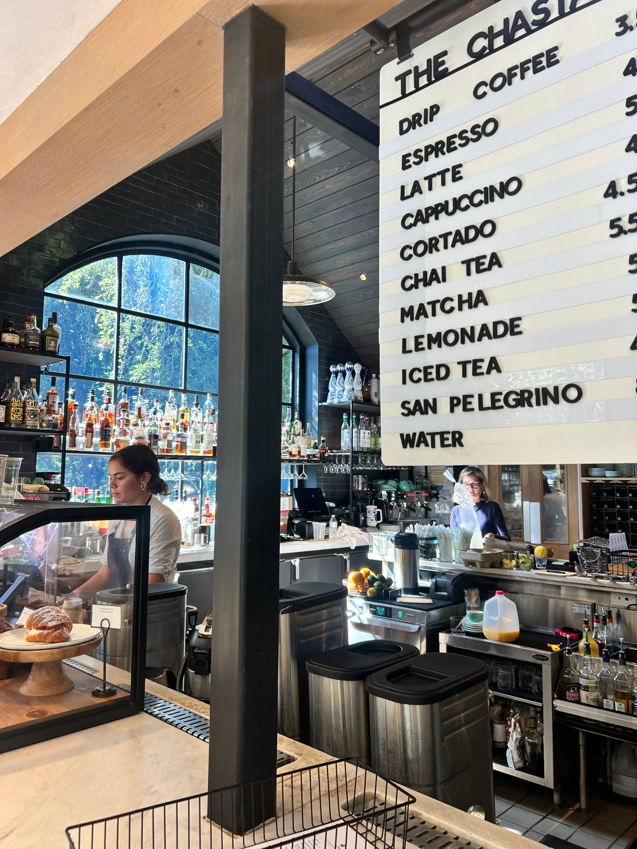 The Chastain menu