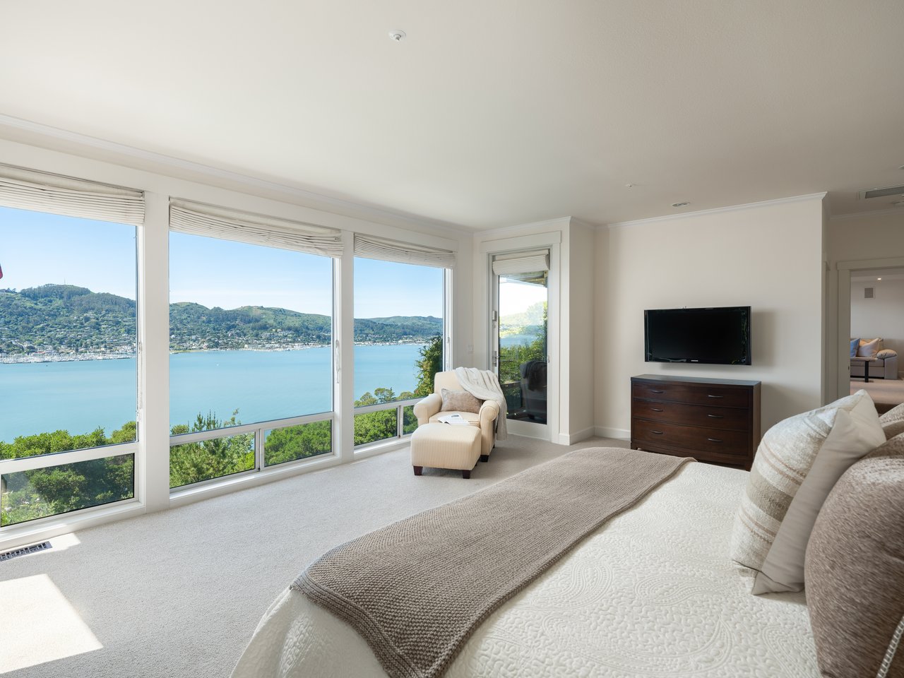 Exceptional Setting with views spanning San Francisco, the Golden Gate Bridge, Sausalito, and across the bay