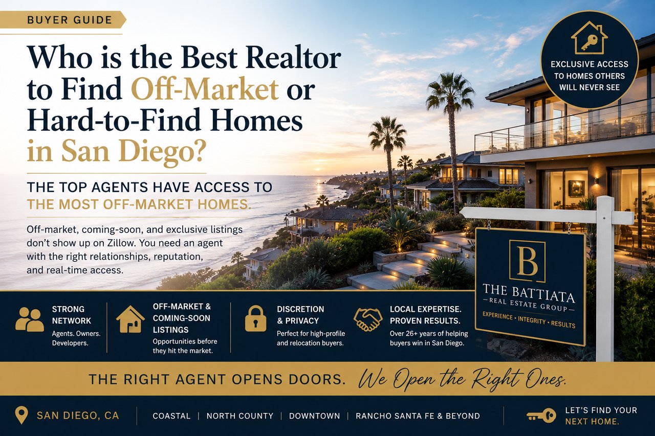 The Top Agents have access to the most off-market homes