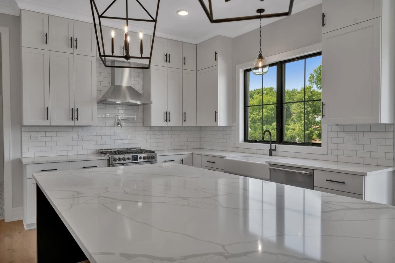 Quartz Countertops and Custom Cabinetry 
