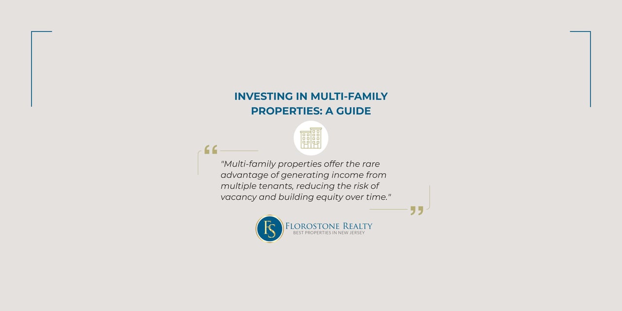 Quote from Florostone Realty highlighting the advantage of generating income from multiple tenants and building equity over time.