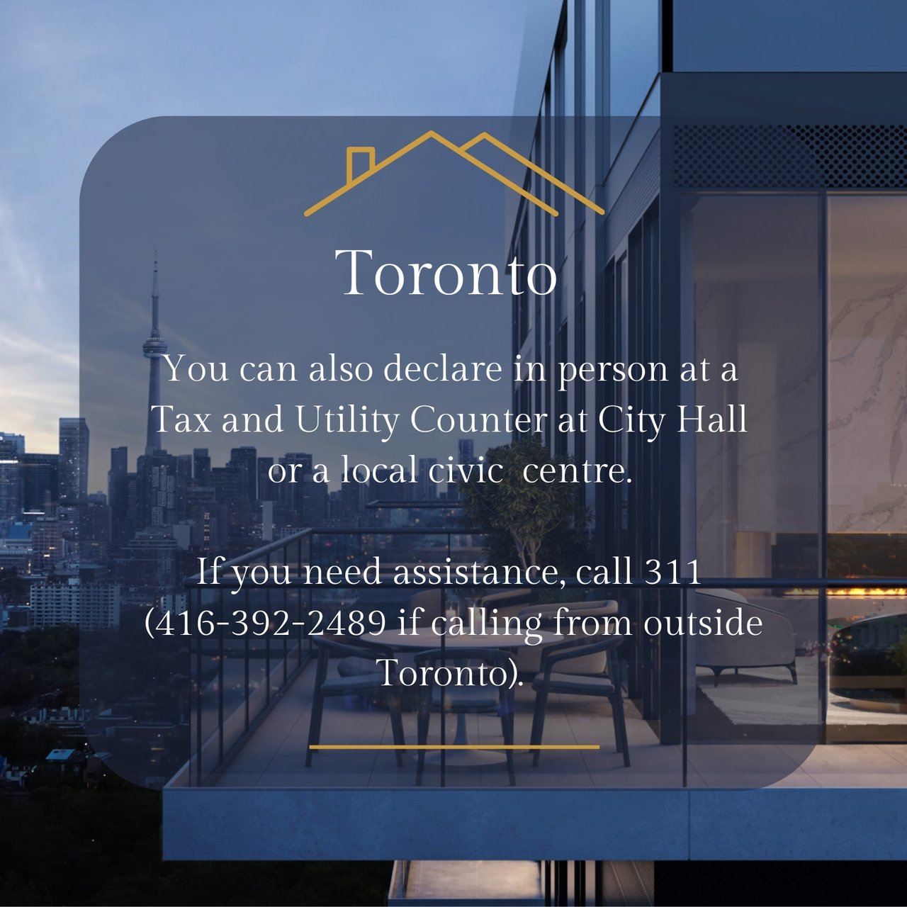 Toronto Vacant Home Tax Declaration Deadline