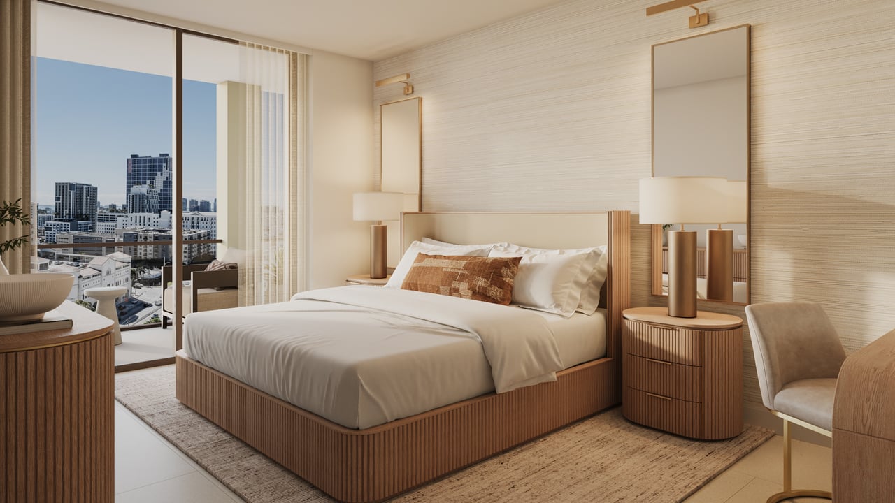 Cassia Residences Coral Gables interior bedroom 